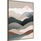 Nordic landscape mountain range 06 by Little Dean Framed Canvas Wall Art